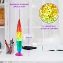 GLOBAL GIZMOS Lava Lamp Rocket Rainbow Glitter Multicolour image 4