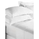 Paoletti Fitted Sheet 100% Cotton 200TC White Single image 2