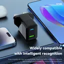 PAVAREAL K103 British Standard 22.5W Fully Compatible Black Charger Lightning Set image 4