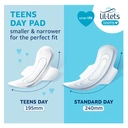 Lil-Lets Teens Day Pads with Wings 14 Pads image 2