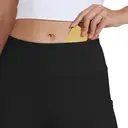 Willit Women's Yoga Capris Pants High Waist Straight Leg Athletic Exercise Workout Capris 21" Black XXL image 3