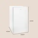 TCL RF120DWE0 45cm Wide Compact Undercounter Fridge with Ice Box - 90L - White - E Rated image 2