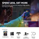 Insta360 Ace Pro - Caméra d'action étanche, co-développée avec Leica, capteur 1/1,3", réduction bruit IA, écran pliable 2,4", 4K 120 ips - Noir image 1