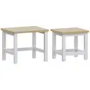 Vida Designs Side Tables Nested Arlington White/Oak Effect 2pcs image 6