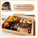 Ramadan wooden serving tray - set of 2 -moon image 2