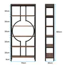 Tribesigns 180 Industrial Bookshelf, 6-Tier Tall Etagere Bookcase with Open Shelves, Metal Decorative Book Shelf Storage Shelving Unit for Living Room and Home Office, Rustic Brown image 1