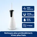 BAIR CARE Hydropulseur dentaire portable M4, Mode pulvérisation pressurisée, Autonomie 30 jours, Rechargeable USB, 4 modes de nettoyage, Étanche IPX7, Hydropulseur buccal compact pour soins quotidiens et voyage image 1