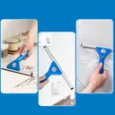25CM Professional Window Squeegee with Aluminum Alloy Head and Blue Plastic Handle image 3