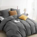 Bedsure Parure de lit 100 % polyester Quiet Shade - 1 housse 200 x 200 cm et 2 taies 80 x 80 cm image 0