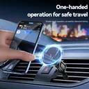 PAVAREAL CH70 15W magnetic wireless charging car mount Black image 1