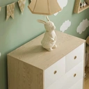 Junior Vida Drawer Chest Neptune 5 Drawer White/Oak Effect image 3