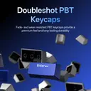 Rapoo V700DIY Claviers mécaniques 75 % tri-mode, disposition QWERTY US, montage sur joints (WB) image 2