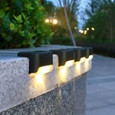 Vivreal Solar Deck Lights 12 Pack Automatic Outdoor Waterproof LED Lights for Fence Step Railing Garden， Warm White， TYD-001, New Year Sale , Top gift picks image 1