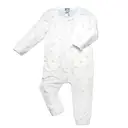 Mama Bamboo Babygrow 3-6 Months White Bamboo Print image 0
