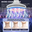 Sunluxy M6 Appareil de massage visage & cou avec 6 modes de soin, micro-courant EMS, vibration sonique, chaleur & froid, luminothérapie LED multicolore image 7