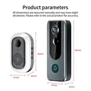 ochama Sonnette Vidéo Intelligente - Caméra de Surveillance Domestique, Œilleton Électronique, Accès à Distance, Étanche et Anti-poussière, Vision Nocturne Ultra-claire, Détection Humaine, Audio Bidirectionnel image 8