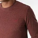 SUPERDRY T-shirt à manches longues avec logo vintage, jaspe rouge - Taille M image 1