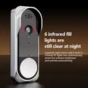 Verbex NT601A doorbell video doorbell smart doorbell monitoring home camera does not require wifi to receive and can be used with video recording and long battery life image 8