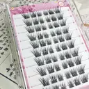 MeoMagic - Extensions de cils prégelées (pince à cils non incluse) - 10 lignes - 120 pièces - F52 image 1