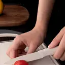  5-Piece Cutting Board Set With Knives Non Slip Surface Dishwasher Safe Beige               image 3