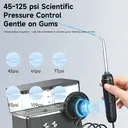 H2ofloss Portable Water Flosser, 6 Modes, 5 Spray Heads, 2500mAH Battery, 570ml Water Tank, IPX7 Waterproof, Black image 6