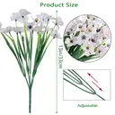 4Pcs 13in/33cm
Artificial Flowers for Outdoor,No Fade Fake Plastic Flowers Faux Plants for Decoration Hanging Planters Indoor Outside Garden Porch Window Box Home Wedding Farmhouse(white) image 7