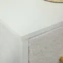 HOMCOM Chest of Drawers with 9 Fabric Drawers, Boucle Storage Organiser with Steel Frame, Fabric Dresser for Bedroom, Living Room, Hallway, Cream White image 7