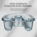 GAONLY Boîte orthodontique compacte pour gouttières et demi-prothèses - Gris image 3