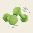 SONGMICSHOME  Haltère de fitnesse, en vinyle, haltères hexagonaux pour entraînement à domicile, fitness, vert image 2