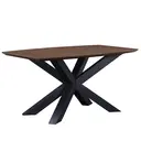 Dining Table Nevada Rectangle Walnut/Black 85x150cm image 1