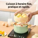 ochama Plaque à Induction 2000W Haute Puissance, Réchaud Électrique avec Panneau Tactile et Revêtement Durable, 10 Niveaux de Puissance et 6 Modes de Cuisson, Idéal pour Fondue et Cuisine Domestique, Sécurité Renforcée image 7