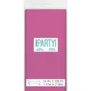 Unique Plastic Table Cover, Hot Pink, 1.37 x 2.74m image 2