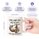 Alphynix Mug blanc 11 oz (1 pièce) avec inscription contrastante « Les paresseux et les tacos me rendent heureux » et illustration de taco de paresseux à suspendre, humoristique et accessible, cadeau de Noël, Thanksgiving, Saint-Valentin ou d’anniversaire image 7