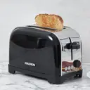 Haden Iver 2 Slice Toaster, Compact, Black Stainless Steel - 206503 image 3