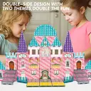 XINQIYUAN Qiyuan Jouet Éducatif Set de Dalles Magnétiques Rose 7.5cm 50pièces [Mélange aléatoire – Couleurs issues uniquement de la photo principale] image 3