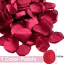 Yuejia Lot de 200 pétales de roses artificielles en soie - Rouge image 1