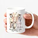 Alphynix 1 Mug céramique blanc 33cl avec un rassemblement ludique de chatons multicolores, cadeau vibrant et joyeux pour admirateurs de chats cette saison de fêtes,Le cadeau de la saint-valentin, cadeau d’anniversaire image 2