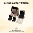 ochama Boucles d'oreilles Lucky Clover en or 999‰ avec diamant de culture biologique image 6