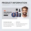 QUIYUM   New Year Gift Men's Skincare Set (12pcs) - Eye Cream 20g, Face Mask 25g×3, Day Cream 30g, Night Cream 30g, Beard Balm 30g, Beard Growth Oil 30ml, Facial Cleanser 50g, Scrub 50g, Beard Shampoo 60ml, with Beard Comb image 9