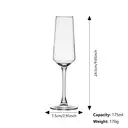 Ju7cer Verre à vin en verre transparent - 175 ml image 6