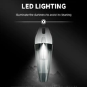 ATSHARK Handheld Vacuum Cleaner, 8000Pa Strong Suction, Lightweight and Portable, Wireless Charging, Can Use Car Power Charging, Suitable for Home, Car, Carpet, Stairs, and Pet Hair Cleaning, A-081, White image 3