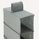 ANQI 8-Tier Hanging Closet Shelf Shoe Organizer, 11.5 x 41 x 5.5 in, Dark Grey image 3