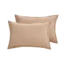 LeBonsoir Khaki Bedding Duvet Cover Set，220x200cm/50x75cmx2 Breathable Durable Soft Comfy， with Zip， 3 Pieces， Includes 1 Duvet Cover & 2 Pillowcases，NO Comforter image 4