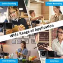 Verbex K9-Black Single Microphone, Wireless Mini Microphone for Live Streaming, Recording, and Interviews, Compatible with iOS Interface image 5