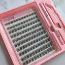 MeoMagic Kit de faux-cils classique avec pinces à épiler et colle - 10 lignes - WM9 image 1