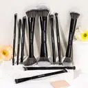 MAANGE Ensemble de 10 pinceaux de maquillage multifonctions à double embout - Noir image 5