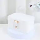 JORDAN&JUDY 2-Tier White Jewelry Organizer Box for Earrings， Rings， and Necklaces, New Year Sale , Top gift picks image 1