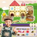 XINQIYUAN Qiyuan Jouet Éducatif Set de Blocs de Construction Magnétiques Animaux Ferme Forêt 7.5cm 30pièces [Mélange aléatoire – Couleurs issues uniquement de la photo principale] image 2