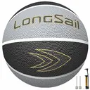 High-quality Rubber Basketball（22"） Size3#Black/Gray image 0