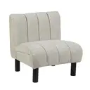 Accent Chair Lily Panelling Oatmeal image 1